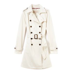 Banana Republic Ivory Trench Coat